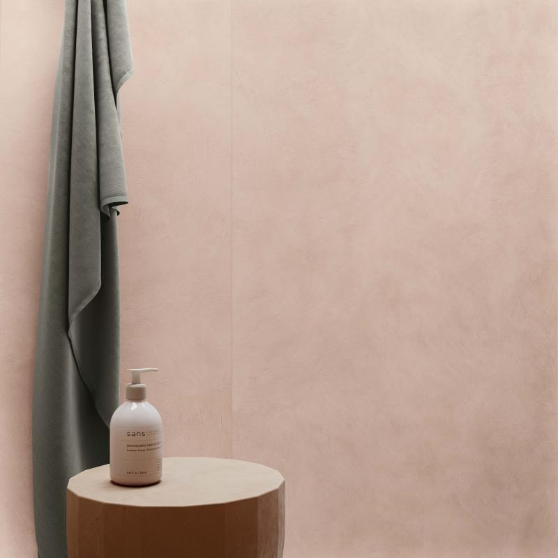 Feinsteinzeugfliese in Harzoptik, rosa, 60x120 cm - CS25062
