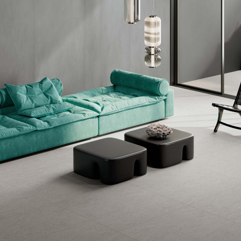 Feinsteinzeugfliese in Harzoptik, grau, 60x120 cm - CS25066