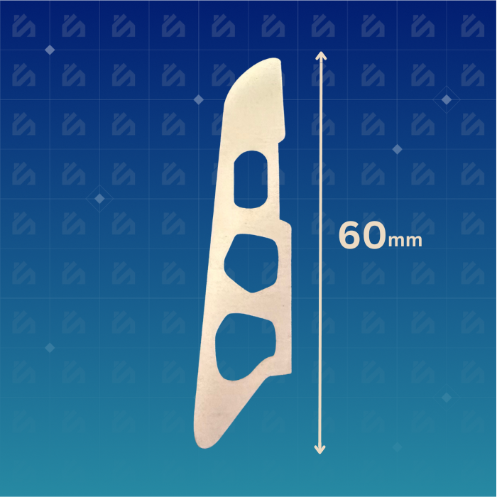 PVC-Sockelleiste mit passender Folie überzogen 2,4 lm – 10 Stück (8 kg)