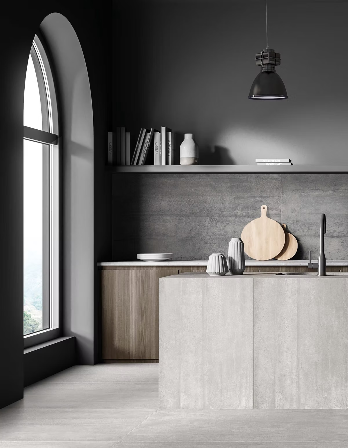 Feinsteinzeug Betonoptik Industrial Grau 60x120 - CEGP-0044