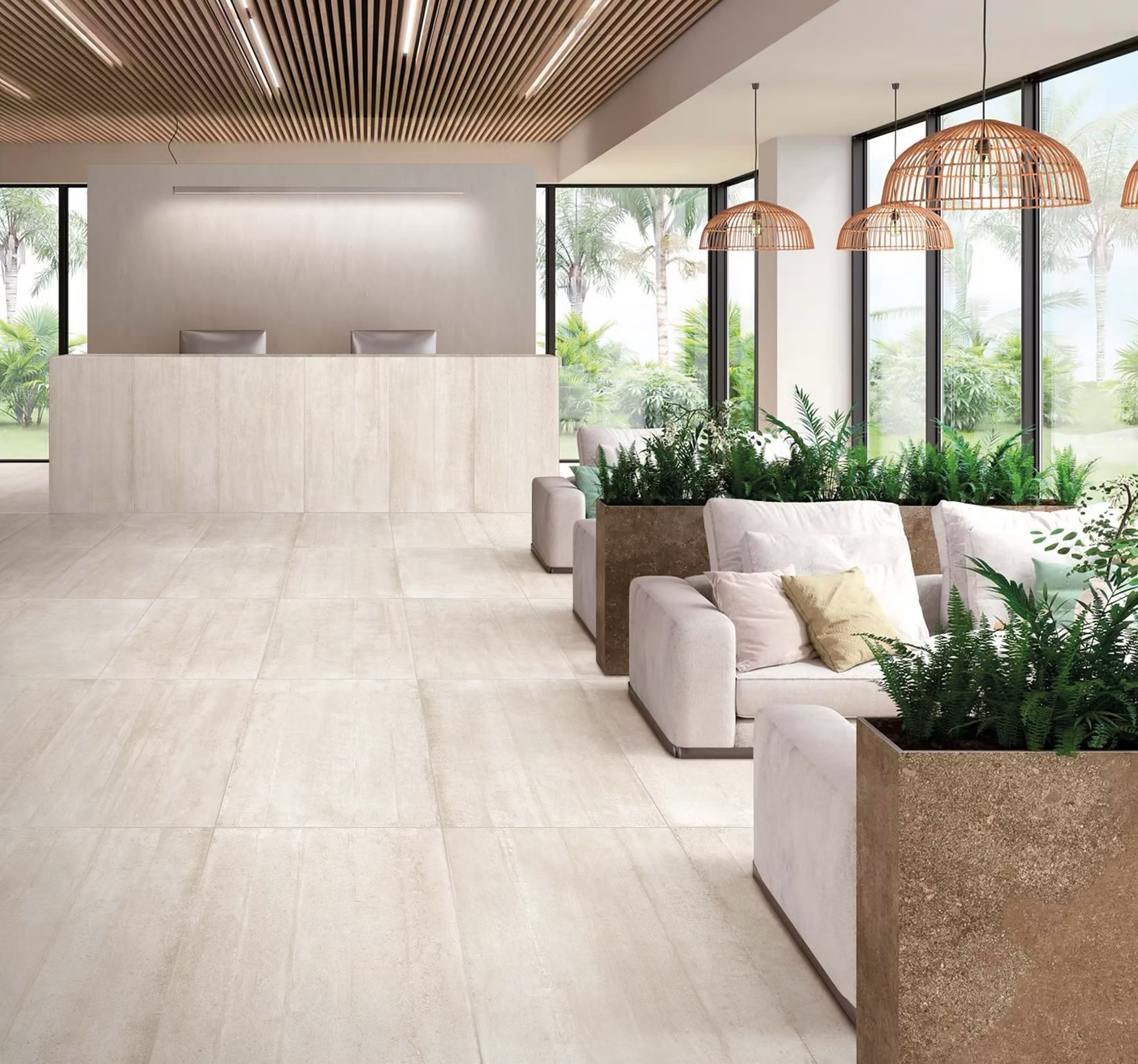 Feinsteinzeug Betonoptik Industrial Beige 60x120 - CEGP-0045