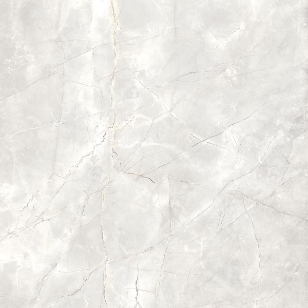 Feinsteinzeug Fliese Marmoroptik Hellgrau Poliert 120x120 - EAPL1520