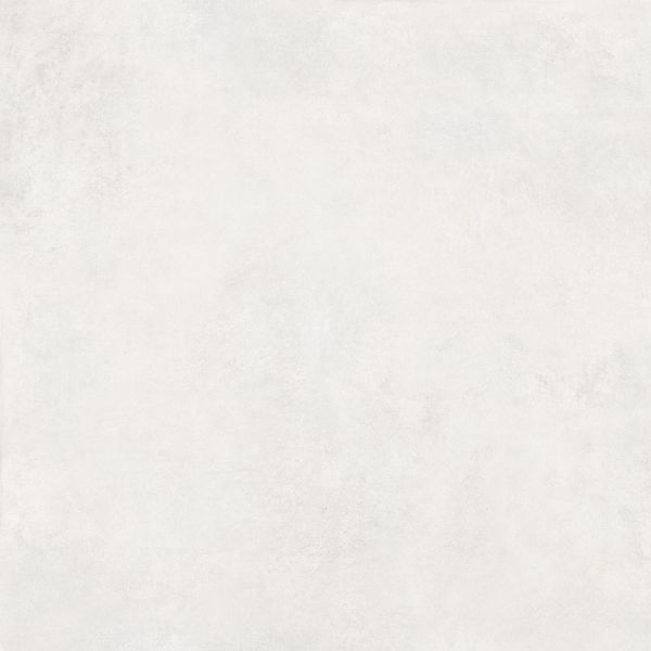 Moderne, weiße, rutschfeste Feinsteinzeugfliese in Betonoptik, 60 x 60 – Ecct406
