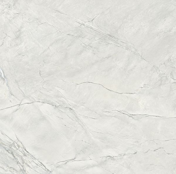 Feinsteinzeug Fliese Marmoroptik Weiß Matt 60x60 - ECWE810