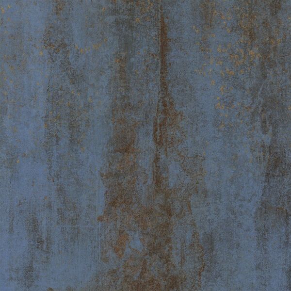Feinsteinzeug Fliese Metalloptik Blau Oxidiert 60x60 - EFBE059