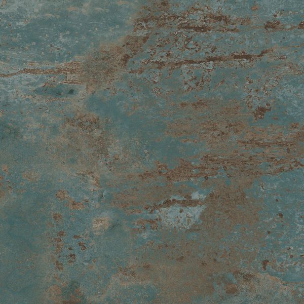 Feinsteinzeug Fliese Metalloptik Grün Oxidiert 120x120 - EFJO426