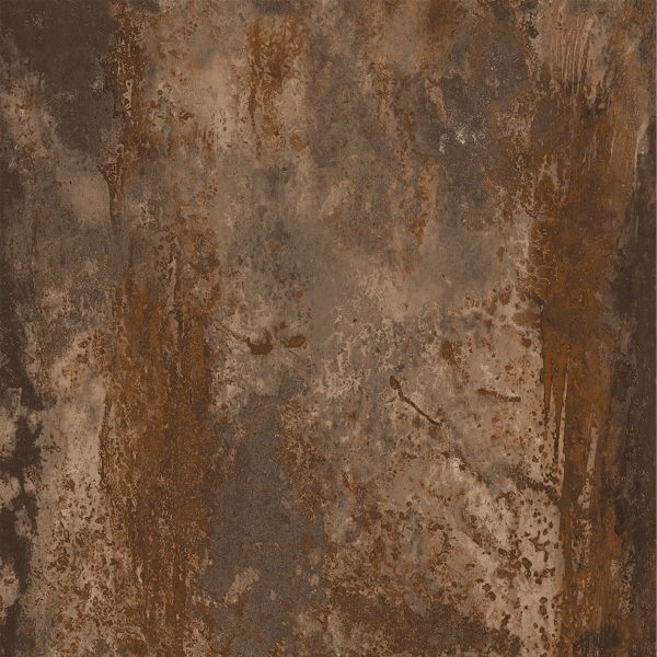 Feinsteinzeug Fliese Metalloptik Corten Oxidiert 80x80 - EFRT050