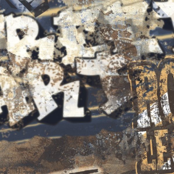 Verkleidung aus Feinsteinzeug, verziert mit Graffiti Multicolor Rt 60x120 - EGMR1709