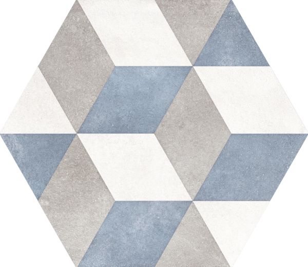 Elios Hexagon Cube Sky 22x25 - 00ZESB5