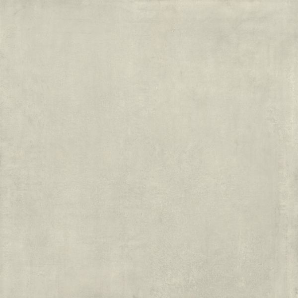 Feinsteinzeug Fliese Betonoptik Eisweiß 120x120 - EMDE550