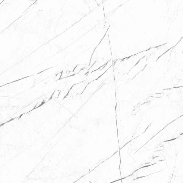 Feinsteinzeug Fliese Marmoroptik Marquina Weiß Matt 60x120 - EMAA126