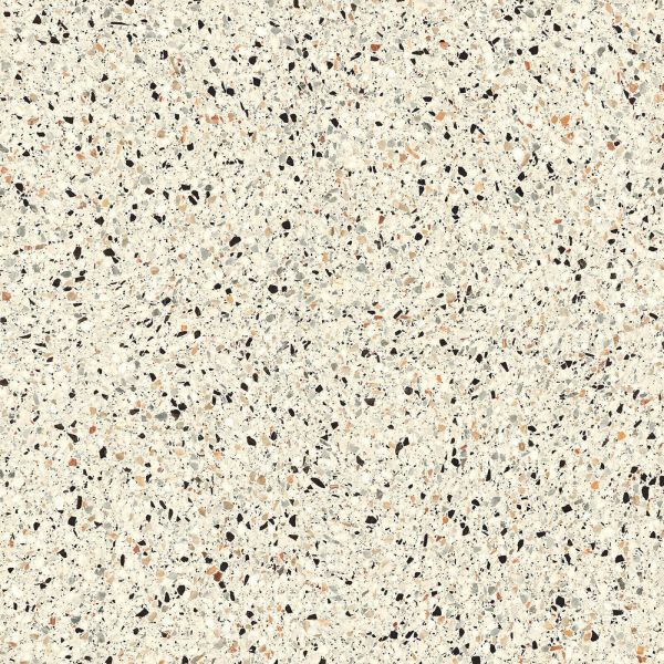 Feinsteinzeug Fliese Steinoptik Terrazzo Elfenbein 120x120 - EMYC1122