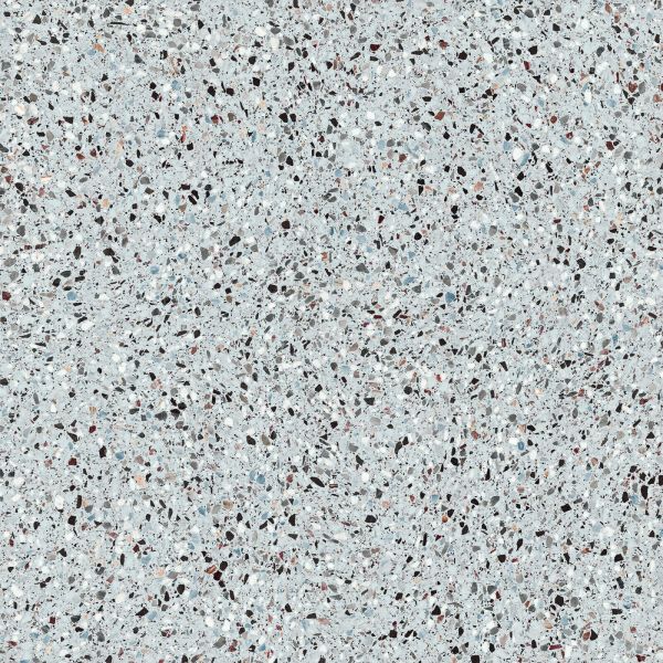 Feinsteinzeug Fliese Steinoptik Terrazzo Blau 120x120 - EMYS1124
