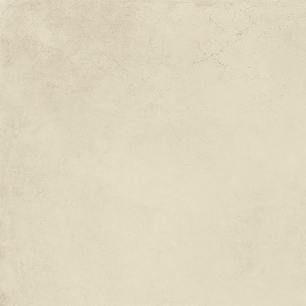 Feinsteinzeug Fliese Betonoptik Elfenbein Gewachst 80x80 - EPIY666