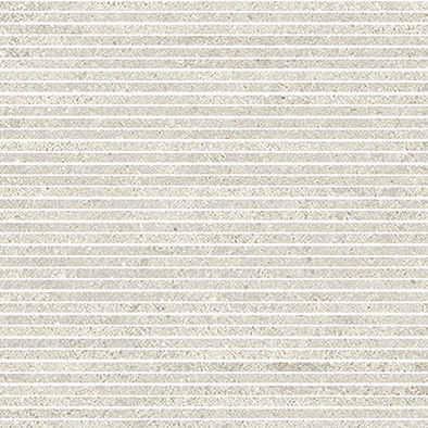 Porzellan-Wandfliese in Betonoptik, gestreift, Elfenbein, 20x120 - EW8007