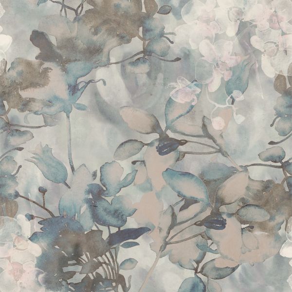 Dekorierte blaue Wandfliese aus Feinsteinzeug 60X120 - EWTJ1501