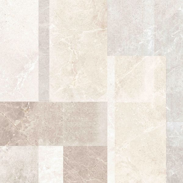 Feinsteinzeug-Wandfliese Steinoptik Geometrischer Stil 60x120 - PTGP-0004