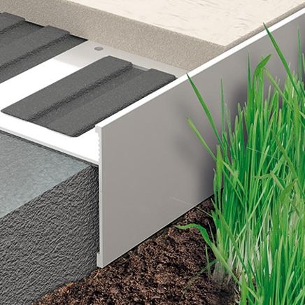 Profile Progress Profiles Prosize Walk h.10mm Grau geprägtes lackiertes Aluminium 2,7 ml