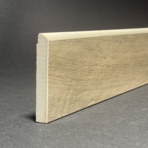 Sockelleiste aus Porzellan aus Walnussholz, H. 6 cm x L. 119,5 cm