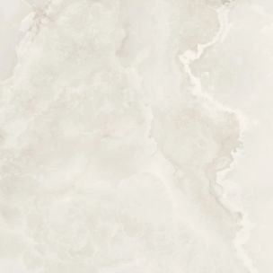 Feinsteinzeug-Bodenfliese, edles Weiß, Onyx-Marmor-Optik, glänzend, 120x120 - EI6007