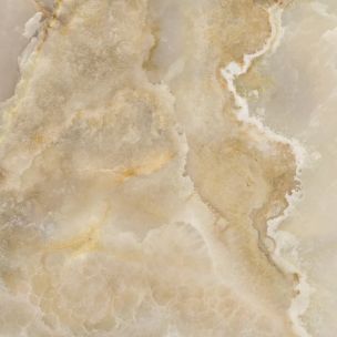Feinsteinzeug in Marmoroptik, Farbe: Precious Ivory Onyx, glänzend, 120x120 mm - EI6008