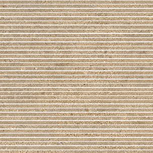 Porzellan-Wandfliesen in Betonoptik, gestreift, Dunkelbeige, 20x120 - EW8009