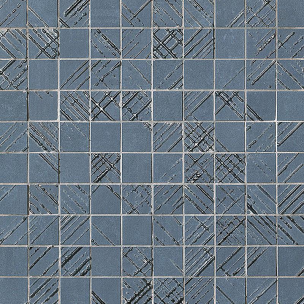 Mosaic Fap Bloom Metal Blue Silver 30.5X30.5 - fOY0