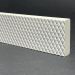 Sockelleiste aus weißem Porzellan von Uni Carrè, H. 3,8 cm x L. 40 cm