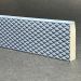 Sockelleiste aus blauem Uni Carrè-Porzellan, H. 3,9 cm x L. 40 cm
