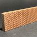 Uni Carrè Sockelleiste aus rotem Porzellan, H. 3,1 cm x L. 40 cm
