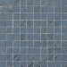 Mosaic Fap Bloom Metal Blue Silver 30.5X30.5 - fOY0