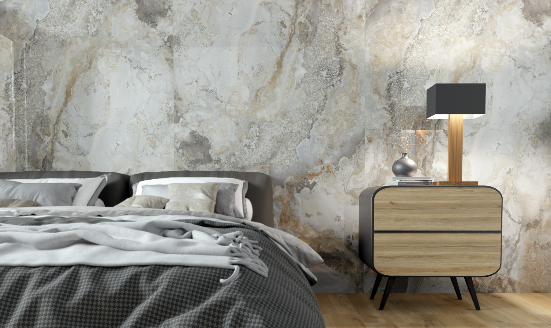 Feinsteinzeug Fliese Marmoroptik Nuvolato Matt 60x120 - EAMC202