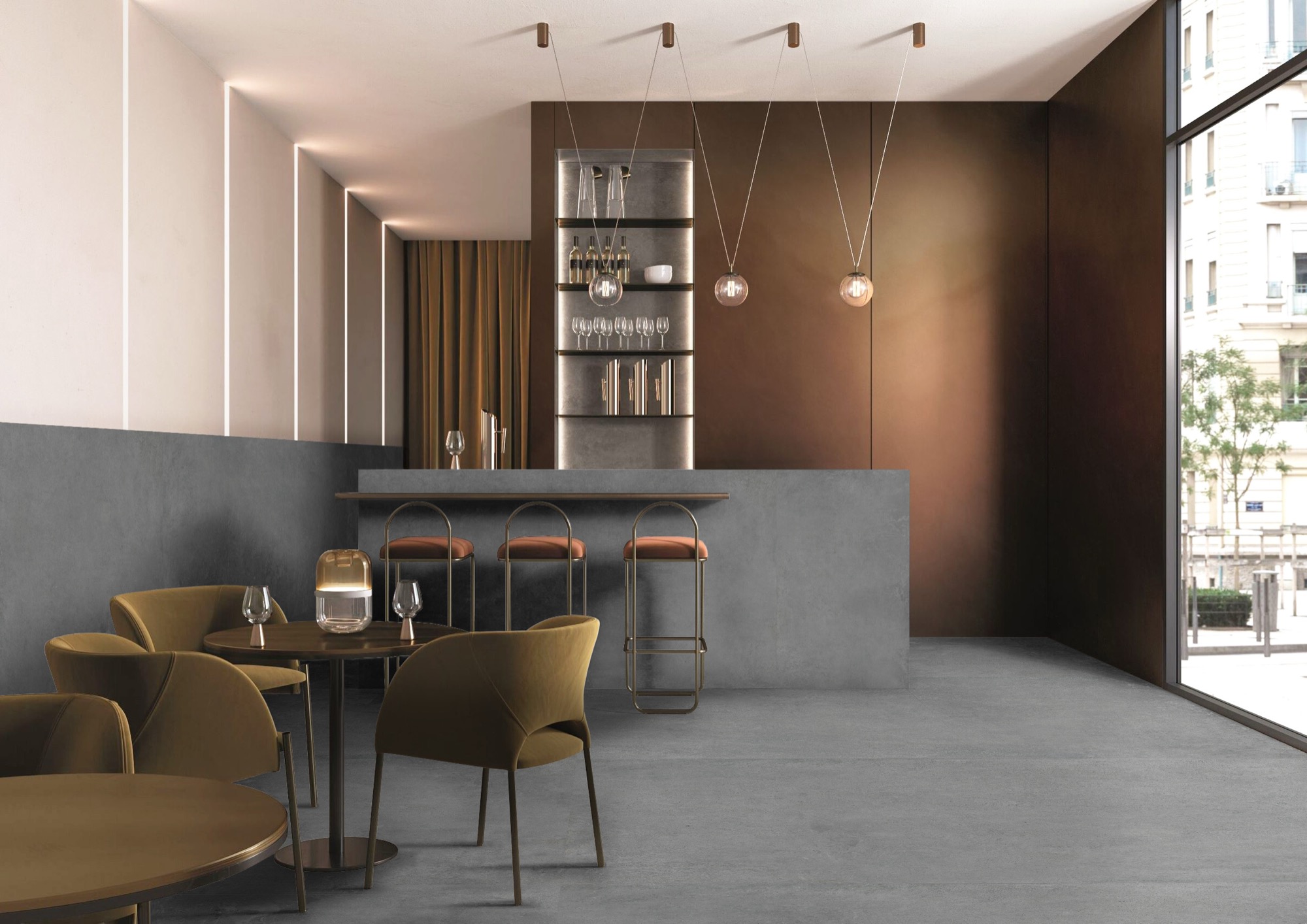 Moderne Feinsteinzeugfliese in Betonoptik, hellgrau, rutschfest, 60 x 60 – Ecdp412