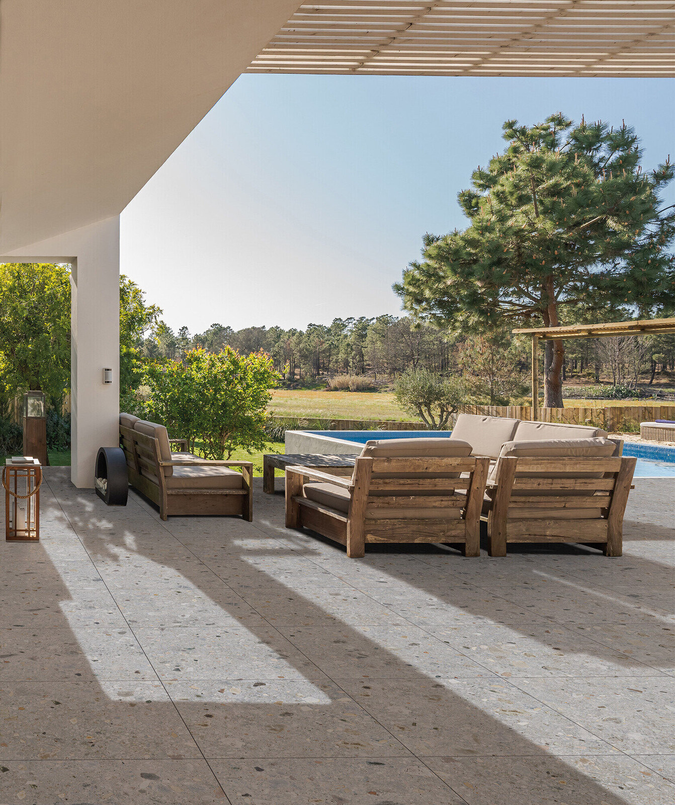 Feinsteinzeugfliese in Steinoptik Ceppo Di Gre' Hellgrau 20 mm R11 80X80 - Ecgm1035