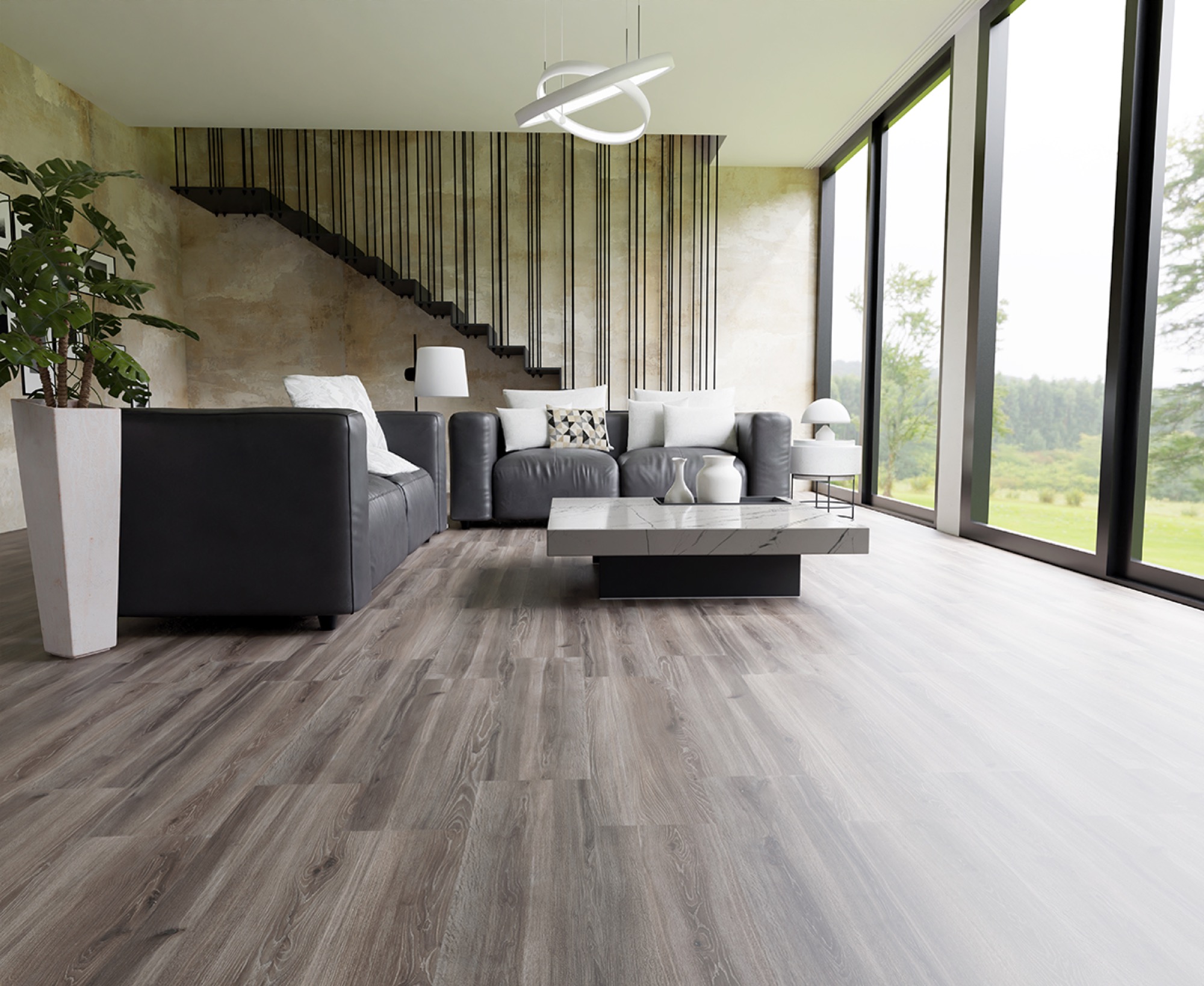 Feinsteinzeug Fliese Betonoptik Beige 120x120 - ECPB362