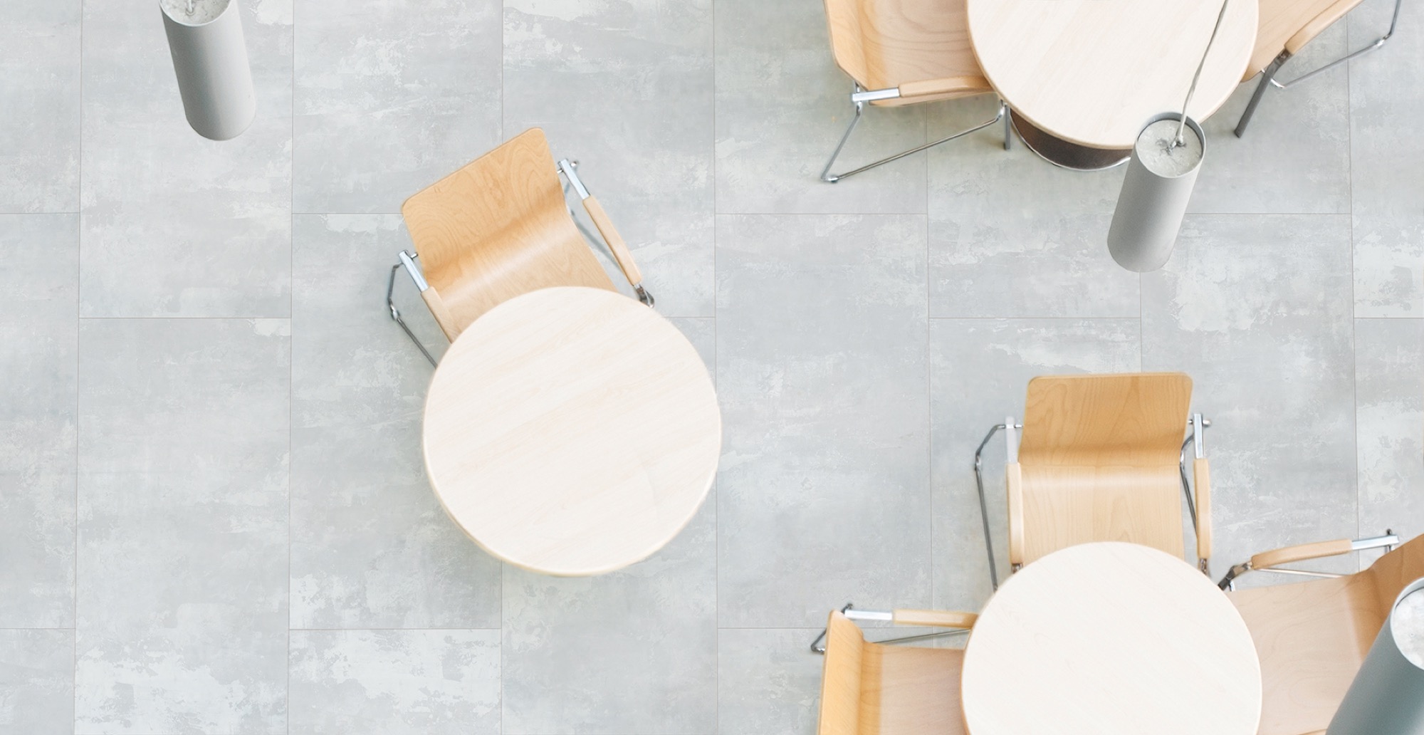 Feinsteinzeug Fliese Betonoptik Weiß 60x120 - ECPW026