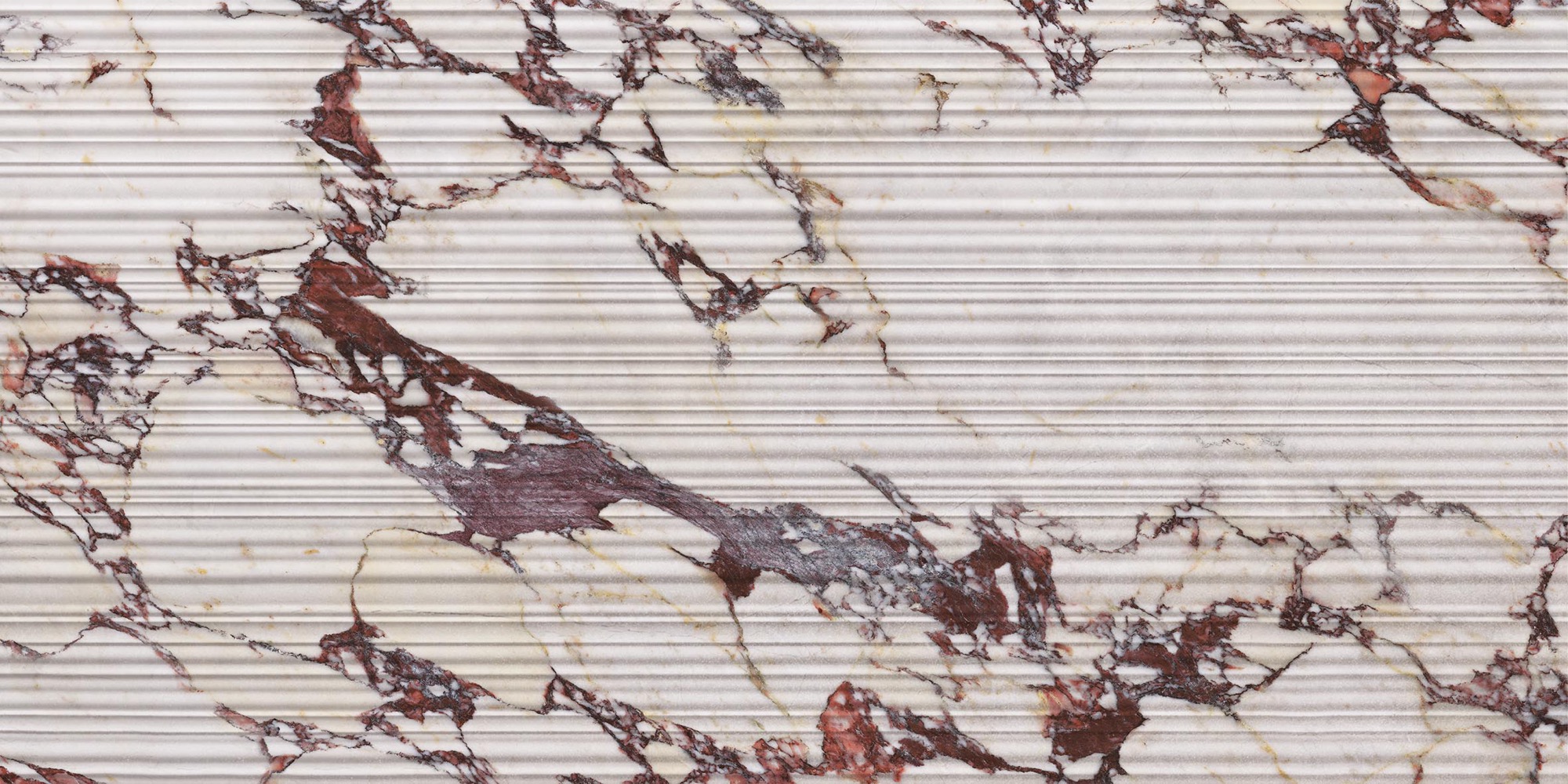 Mattviolette Feinsteinzeugverkleidung mit Calacatta-Effekt Rt 60x120 - ECVF1551