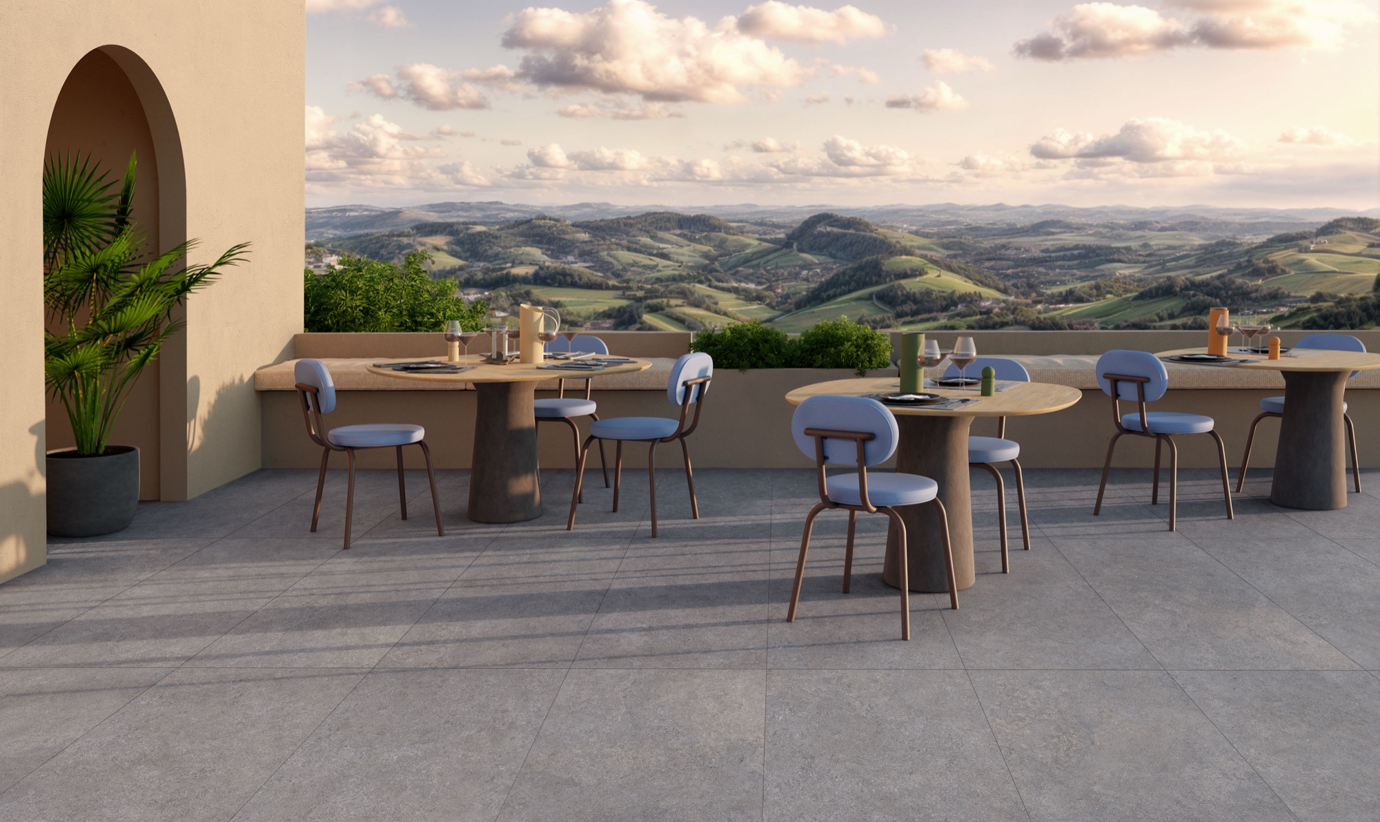 Moderne Feinsteinzeugfliese in Natursteinoptik, grau, rutschfest, 60 x 60 – EHPR1635