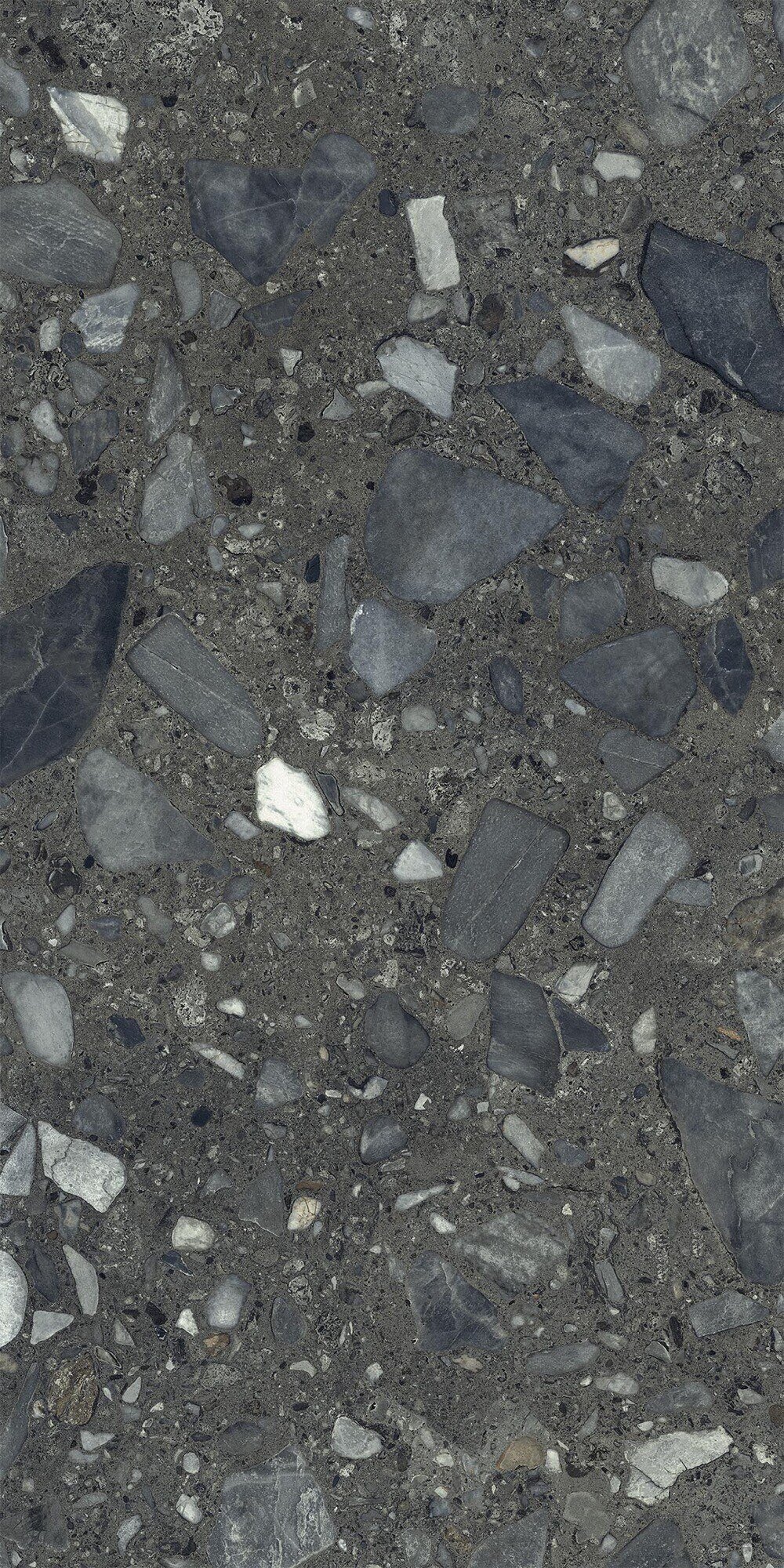 Feinsteinzeug Fliese Steinoptik Ceppo di Gré Schwarz 60x120 - EI6082