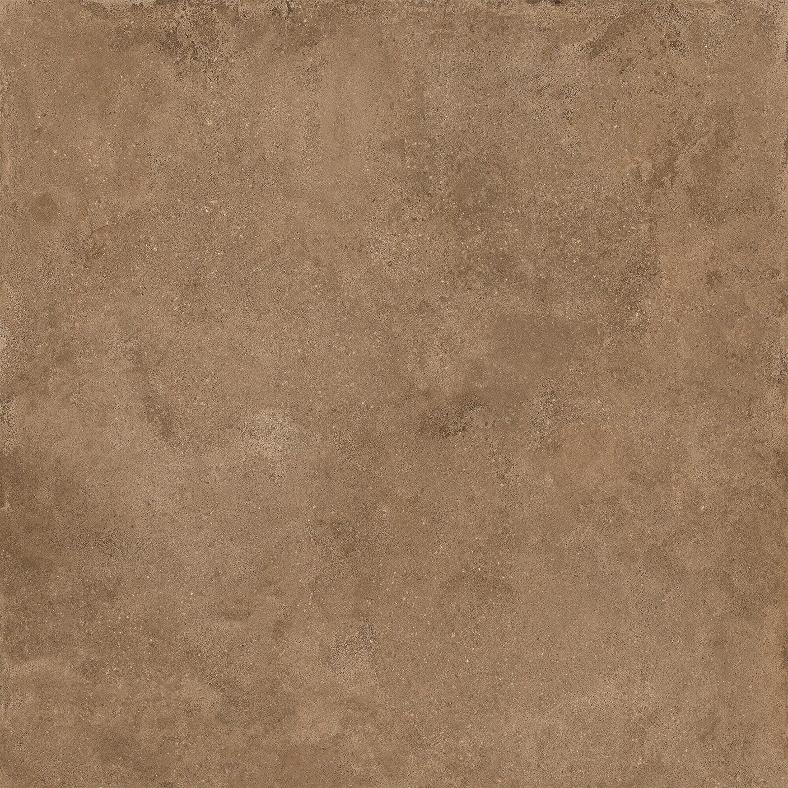 Feinsteinzeug Fliese Betonoptik Braun 120x120 - EI6103