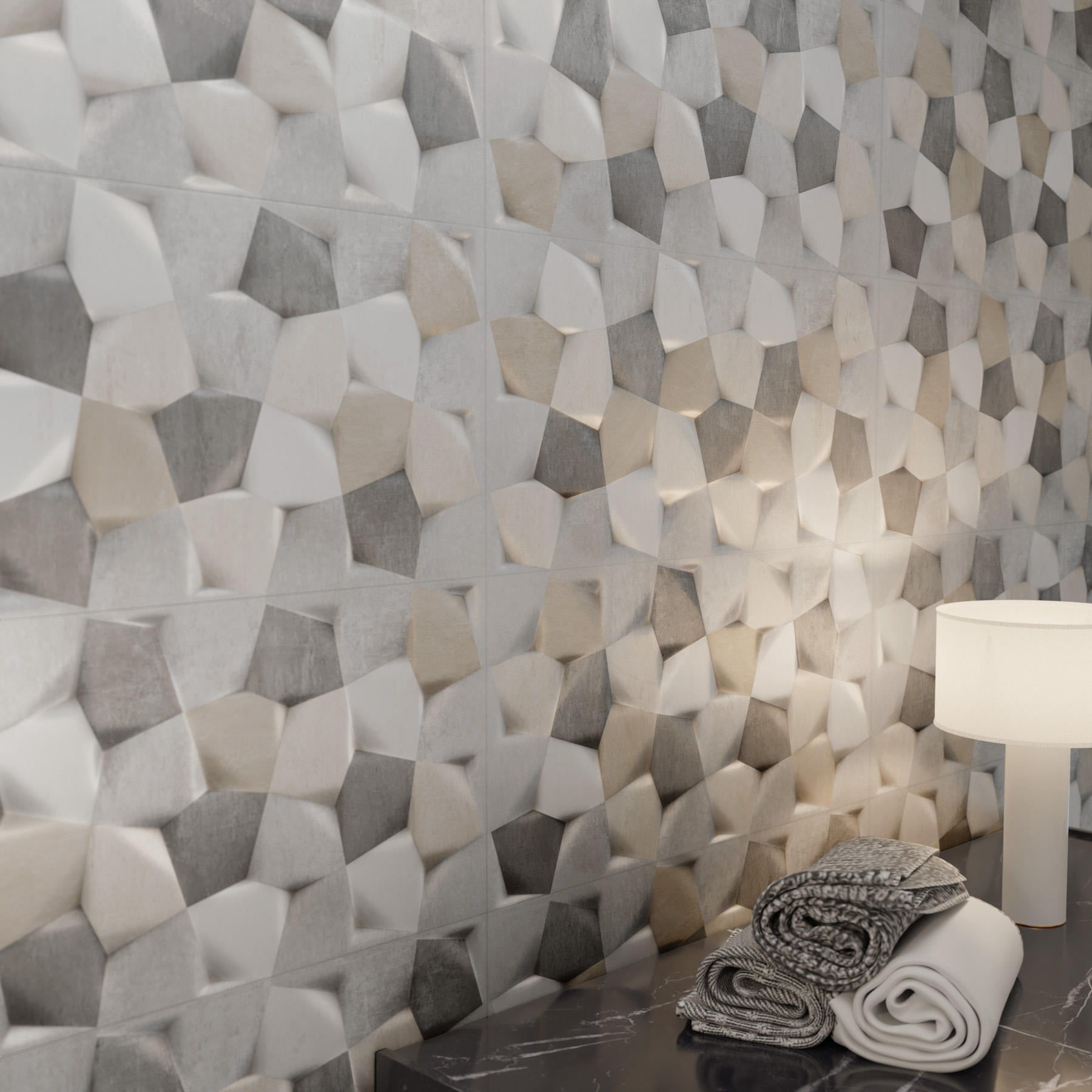 Matt mehrfarbig dekorierte Feinsteinzeugverkleidung Rt 30x60 - ELGU1699