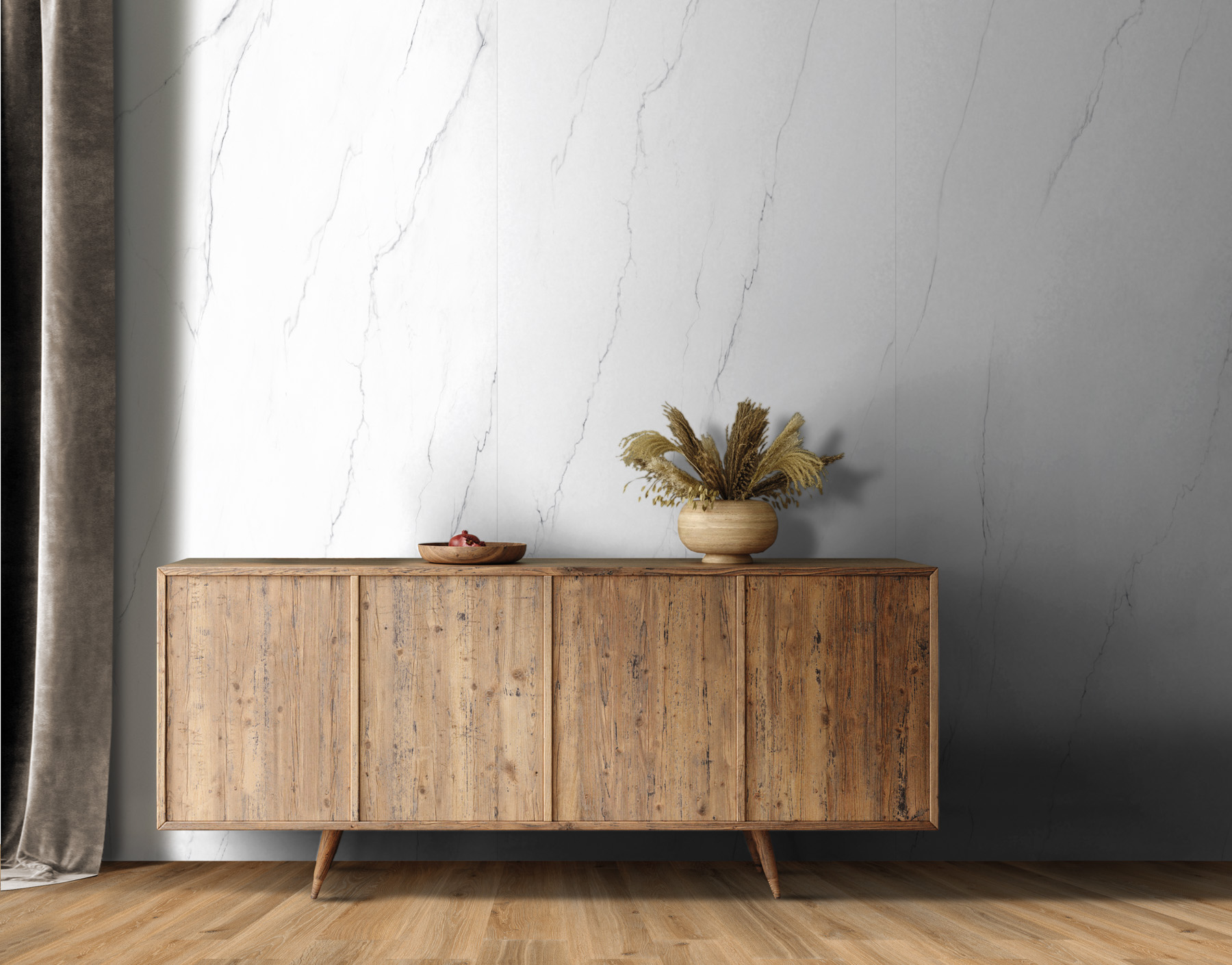 Feinsteinzeug Fliese Marmoroptik Lasa Matt 120x120 - ELIN832