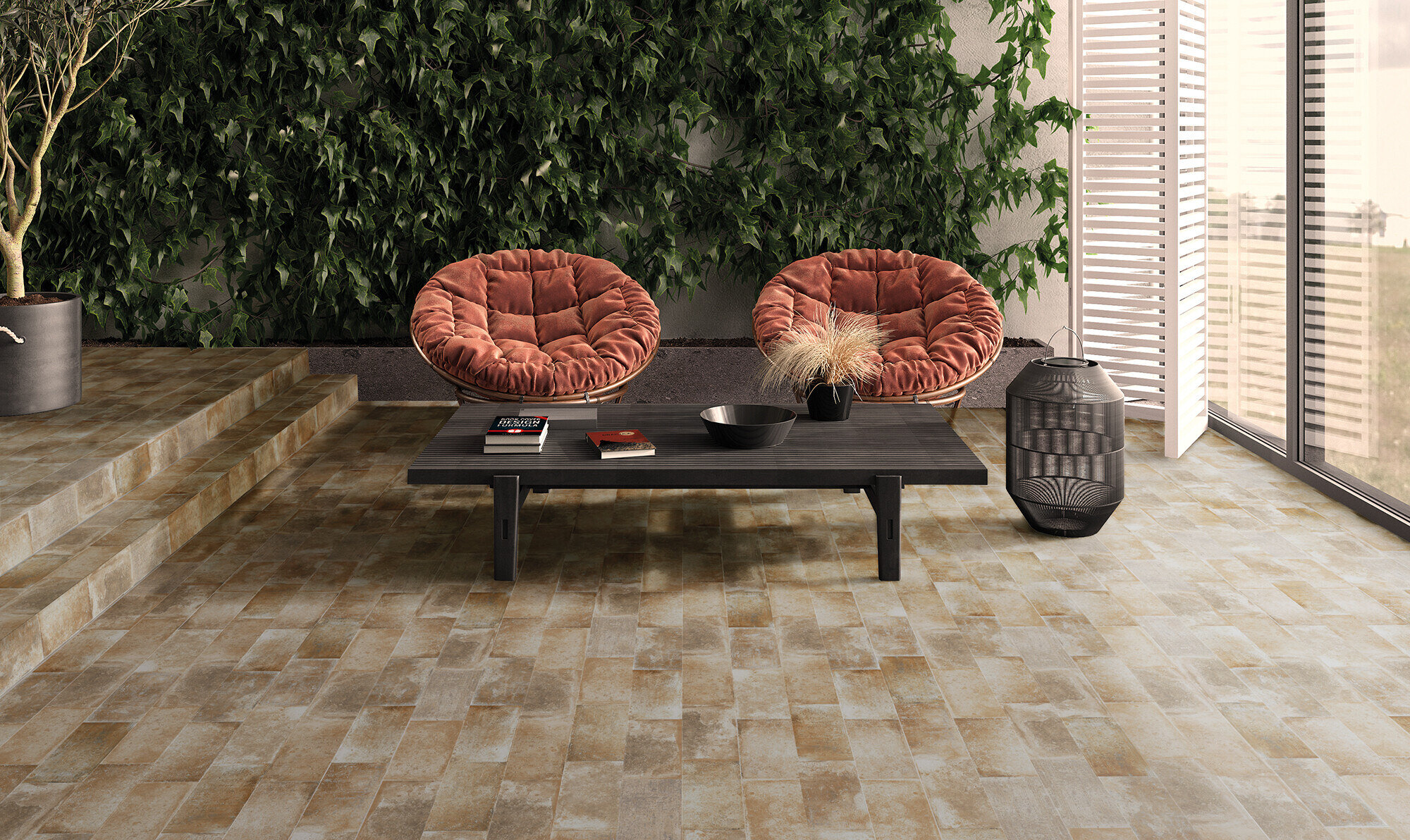 Feinsteinzeug Fliese Terrakotta Kupfer 15x30 - EMOR1478