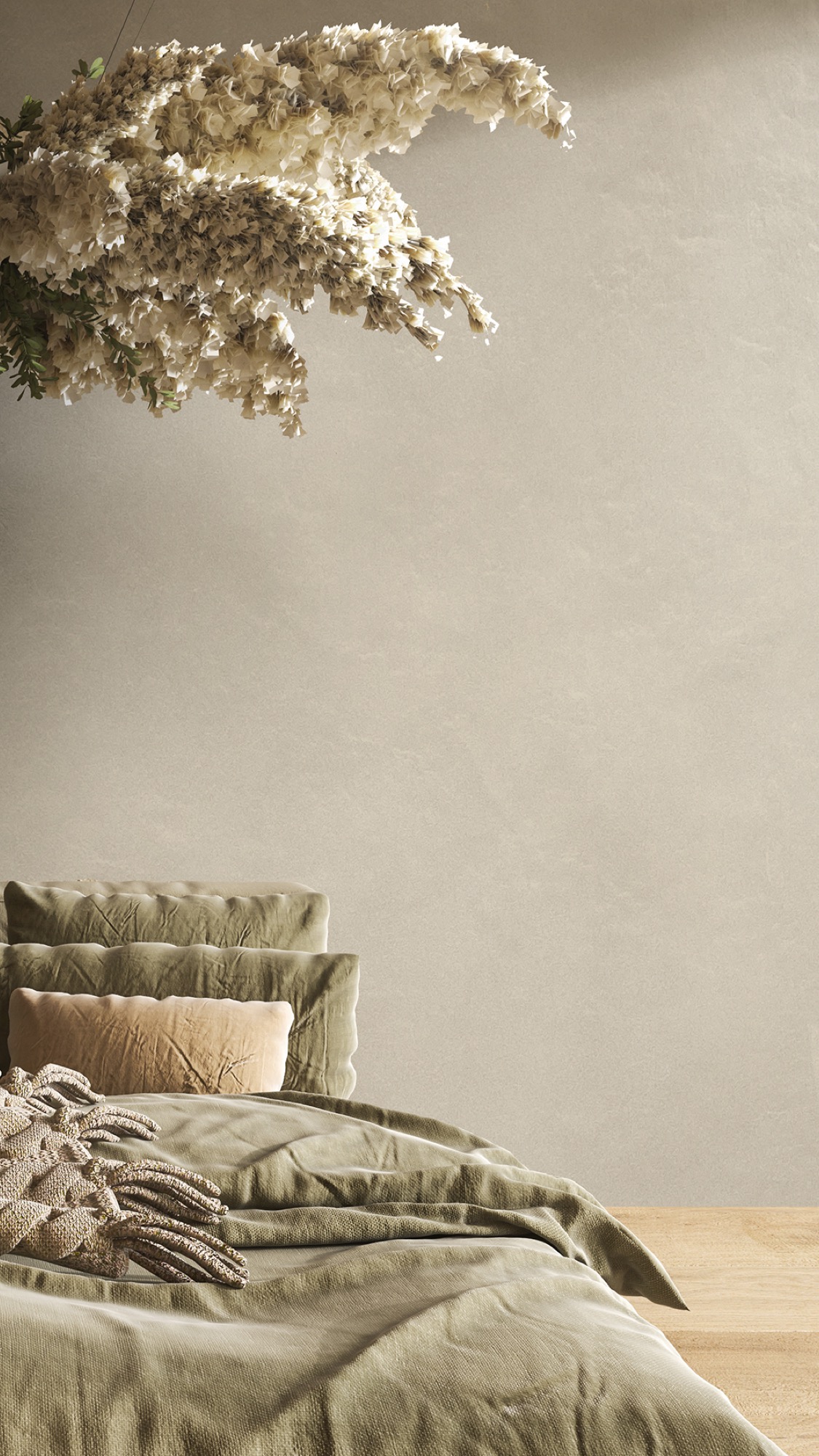 Feinsteinzeug Fliese Betonoptik Weiß 60x120 - EMPE595