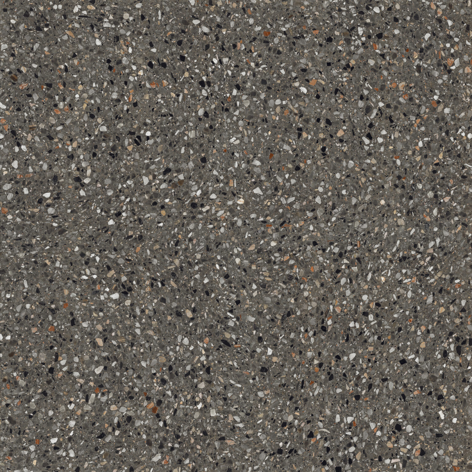 Graue Feinsteinzeugfliese mit Terrazzo-Steineffekt, 20 mm, R11, 80 x 80 – Emya1137