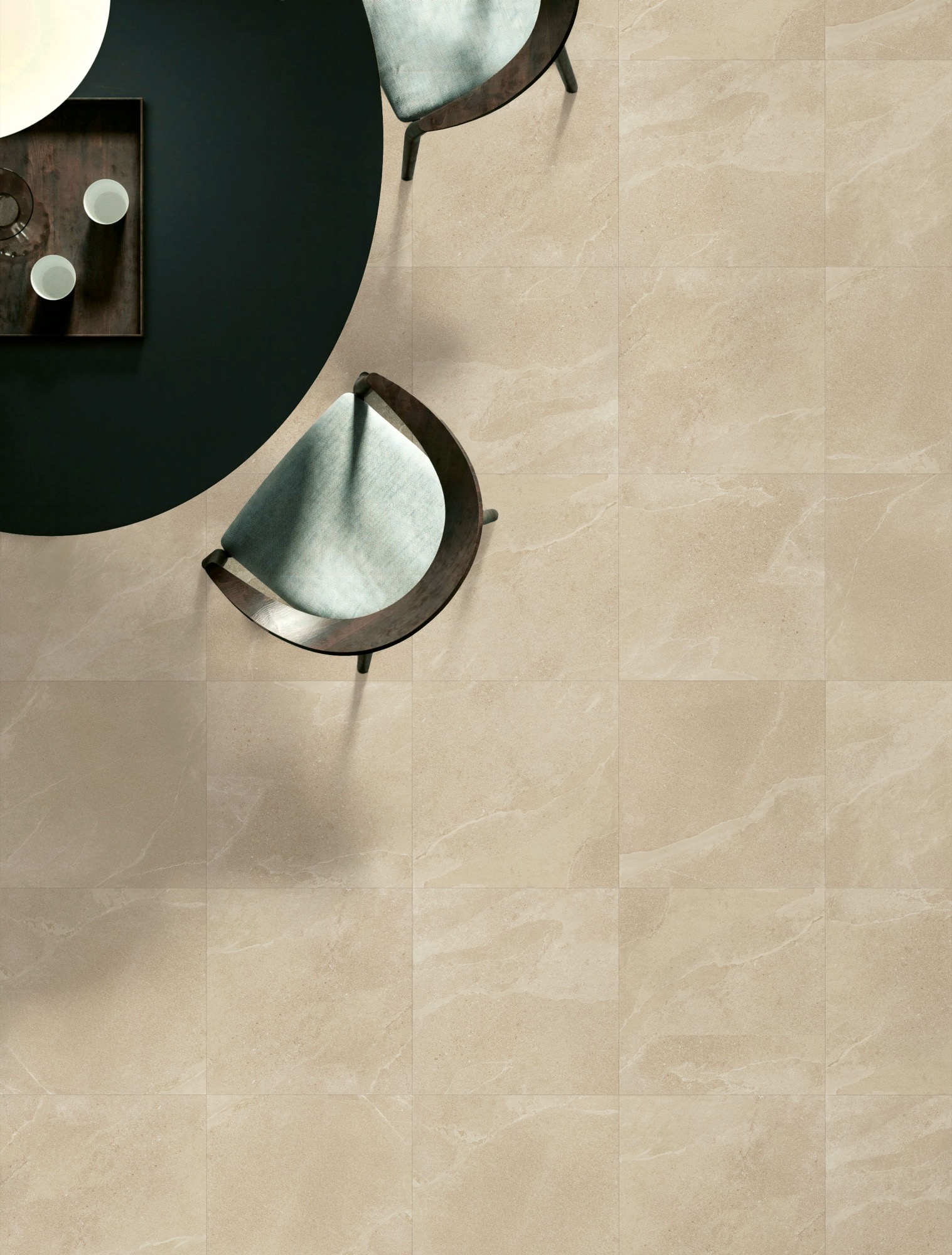 Feinsteinzeug für den Außenbereich, Steinoptik Delicata, rutschfest, R11, Beige, 60x60 - EO7021