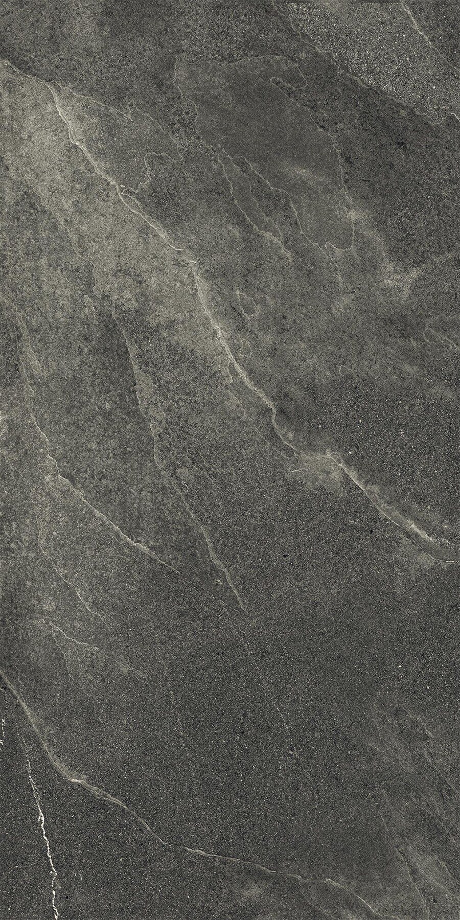 Delicata Feinsteinzeugfliesen für den Außenbereich, Steinoptik, 20 mm, Schwarz, 60 x 120 mm - EO7026