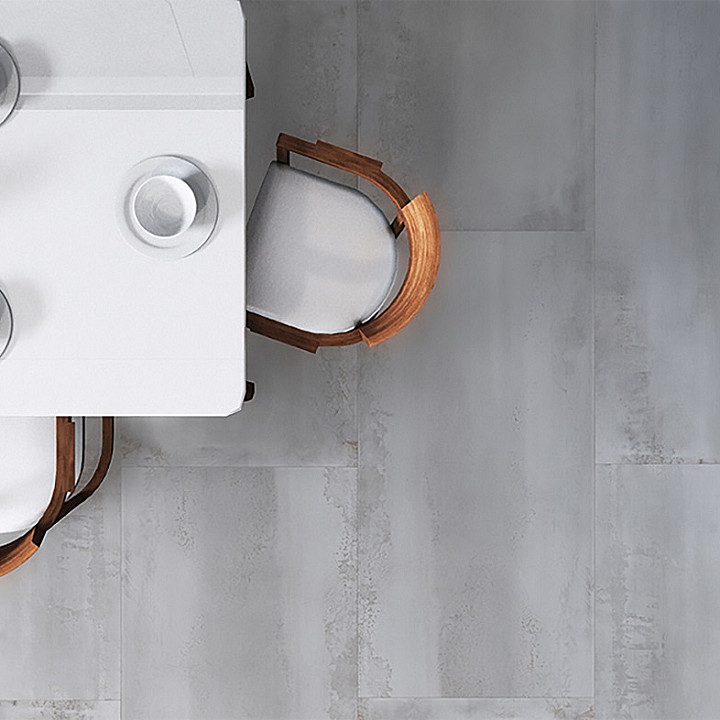 Feinsteinzeug Fliese Zementoptik Grau 60x60 - EOTM627