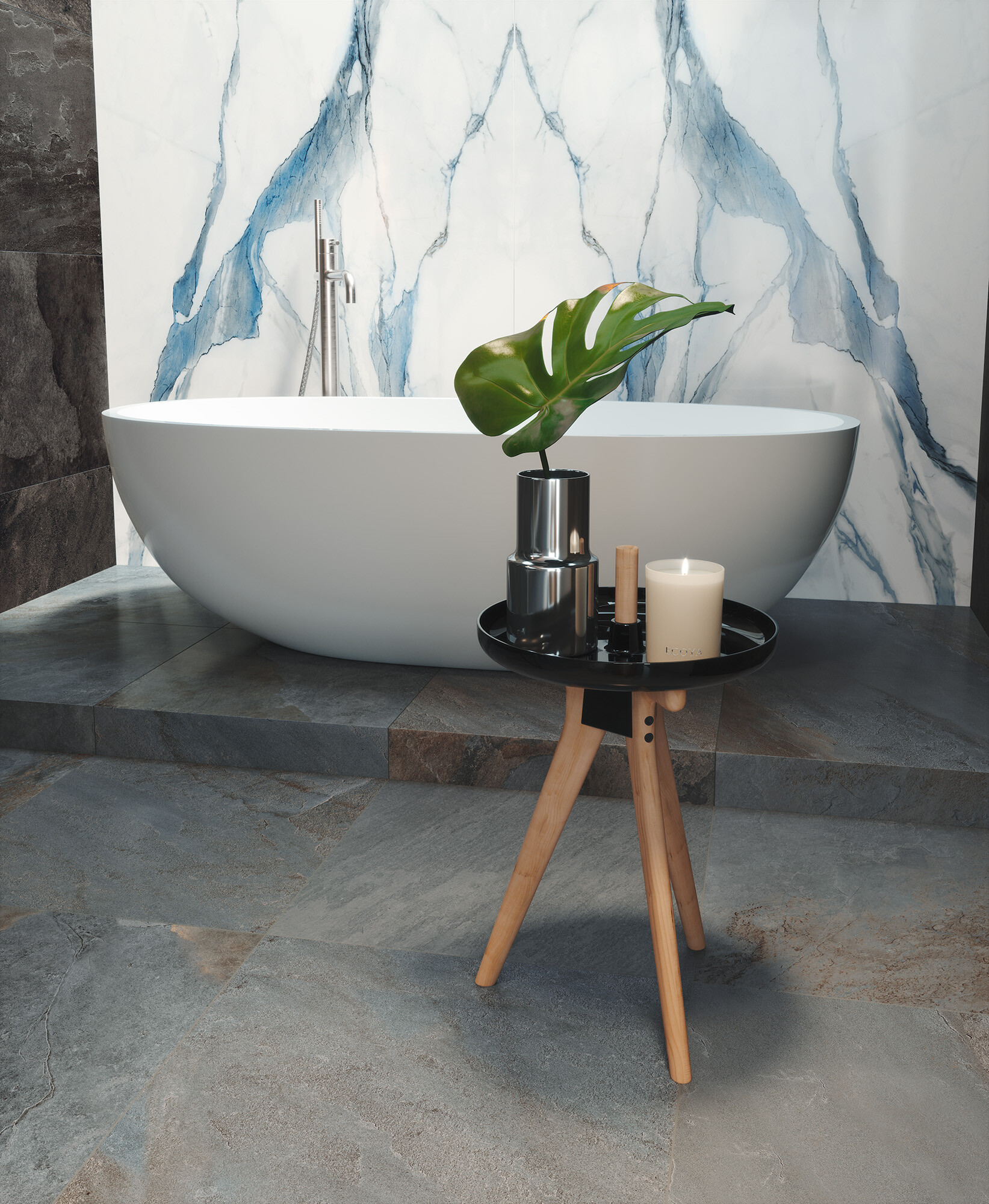 Feinsteinzeug Fliese Steinoptik Schiefer 60x120 - EPEP1142