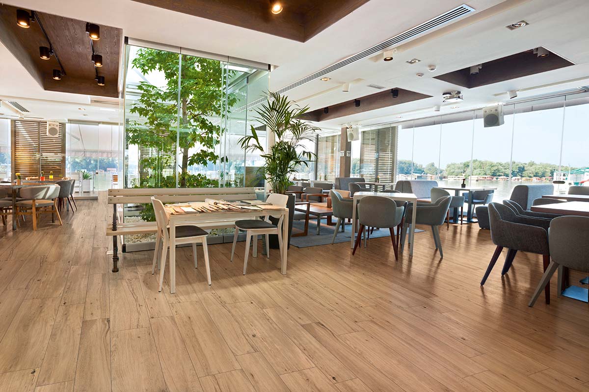 Feinsteinzeug Fliese Holzoptik Nussbaum Matt 30x120 - EPNT269